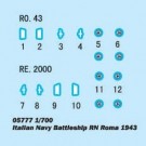 Trumpeter 1/700 Italian Navy Battleship RN Roma 1943 thumbnail