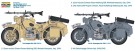 Italeri 1/9 BMW R75 German Military Motorcycle with Sidecar thumbnail