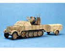 Trumpeter 1/35 German 2cm Flakvierling 38 Auf Selbstfahrlafette (Sd.Kfz. 7/1 late version) with Sd.Anhanger 52 thumbnail