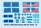 Trumpeter 1/200 USS Arizona BB-39 1941 thumbnail