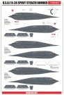 Modelcollect 1/72 USAF B-2 Spirit Stealth Bomber with AGM-158 missile thumbnail