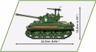 COBI Sherman M4A2E8 (76W) - 865 deler thumbnail