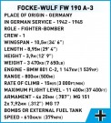 COBI Focke-Wulf Fw190 A-3 - 382 deler thumbnail