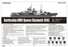 Trumpeter 1/350 Battleship HMS Queen Elizabeth 1943 thumbnail