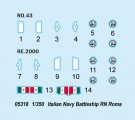 Trumpeter 1/350 Italian Navy Battleship RN Roma thumbnail