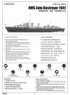 Trumpeter 1/350 HMS Zulu Destroyer 1941 thumbnail