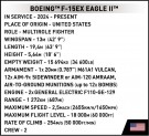 COBI Boeing F-15EX Eagle II - 739 deler thumbnail