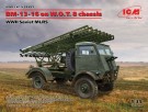 ICM 1/35 Soviet MLRS BM-13-16 on W.O.T. 8 Chassis thumbnail