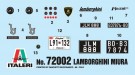 Italeri Startsett 1/24 Lamborghini Miura thumbnail