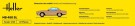 Heller Startsett 1/43 Mercedes-Benz 450 SL thumbnail