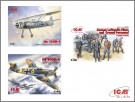 ICM 1/48 WWII Luftwaffe Airfield w/2 Aircrafts and 7 Figures thumbnail