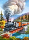 Castorland Train Crossing 200 Brikker thumbnail