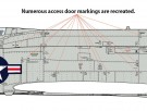 Tamiya 1/48 Detail-up F-4 Phantom II Access Door Decal Set A thumbnail