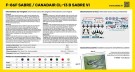 Heller Startsett 1/72 F-86F Sabre/Candair CL-13 B Sabre VI (norsk utgave) thumbnail