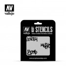 Vallejo Stencils Street Art No.1 1/35 thumbnail