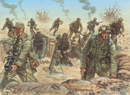 Italeri Infanterisett 1/72 Deutsche Afrika Korps (D.A.K) Infantry WWII