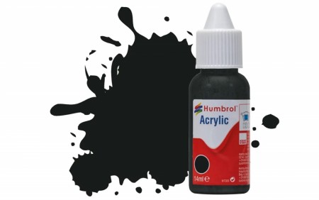 Humbrol Akryl No 91 Black Green - Matt 14ml Dropper Bottle