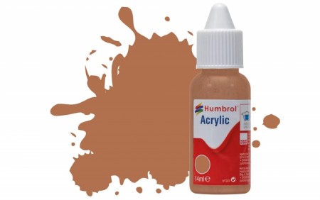 Humbrol Akryl No 119 Light Earth - Matt 14ml Dropper Bottle