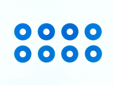 54573 Tamiya 0.75mm Wheel Spacer Blue (8stk.)
