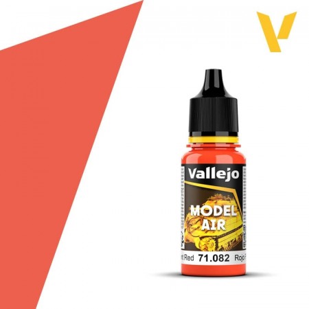 Vallejo Model Air Fluorescent Red 18ml (71.082)