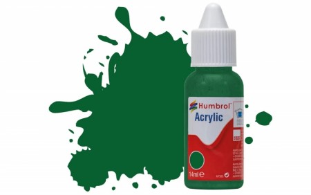 Humbrol Akryl No 120 Light Green - Matt 14ml Dropper Bottle