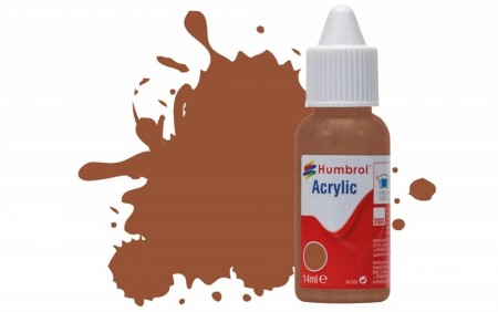 Humbrol Akryl No 70 Brick Red - Matt 14ml Dropper Bottle