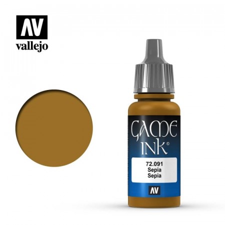 Vallejo Game Color Sepia Ink 17ml (72.091)