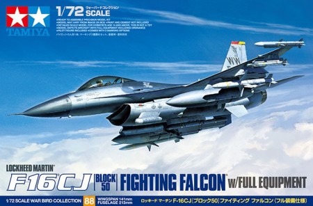 Tamiya 1/72 F-16CJ Block 50 Fighting Falcon w/Full Equipment