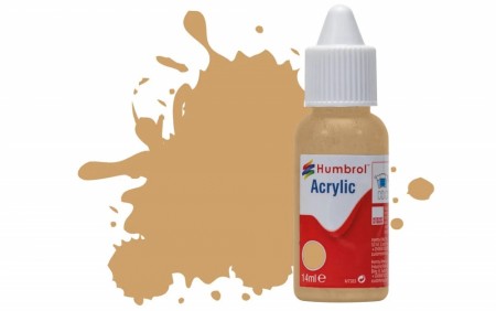Humbrol Akryl No 94 Brown Yellow - Matt 14ml Dropper Bottle