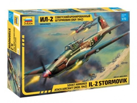 Zvezda 1/72 Soviet IL-2 Stormovik Model 1942