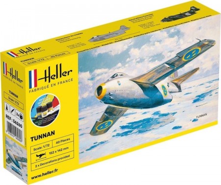Heller 1/72 Startsett SAAB Tunnan J29