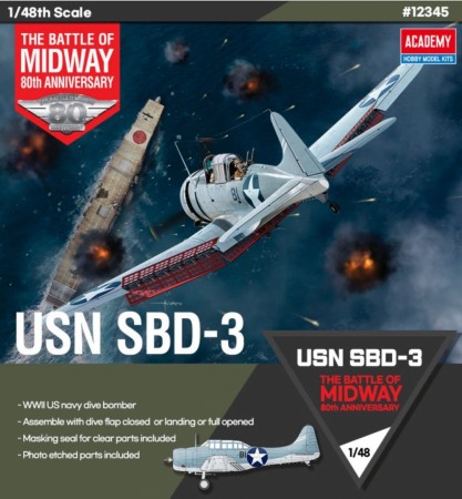 Academy 1/48 USN SBD-3 - The Battle of Midway 80th Anniversary