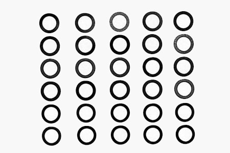 53587 Tamiya 5mm Shim Set (3 Types/10stk. av hver)