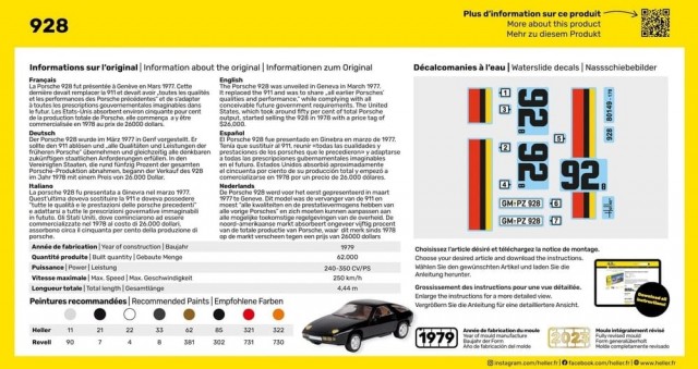 Heller Startsett 1/43 Porsche 928