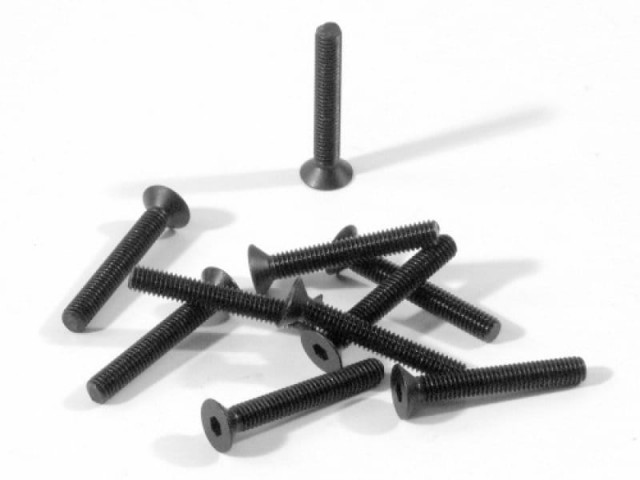 Z087 HPI Flat Head Screw M3x20mm (Hex Socket/10stk.)