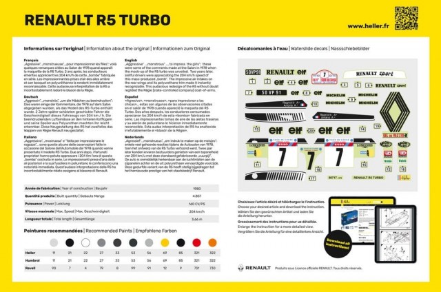 Heller 1/24 Renault R5 Turbo