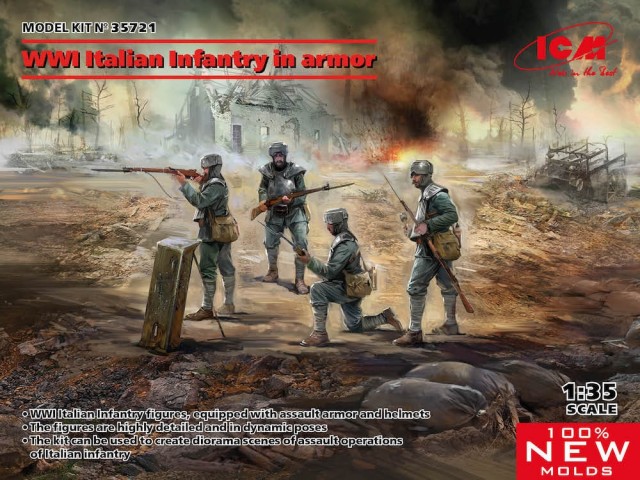 ICM 1/35 WWI Italian Infantry in armor
