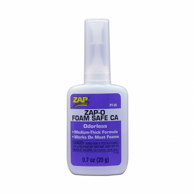 ZAP Odourless Foam Safe CA+ 20gram PT25