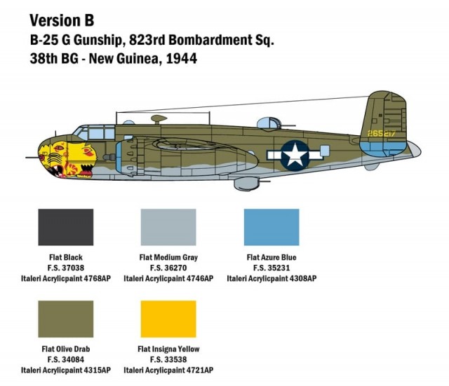 Italeri 1/48 B-25G Mitchell