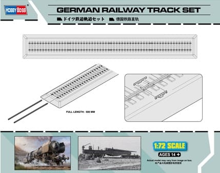HobbyBoss 1/72 German Railway Track Set