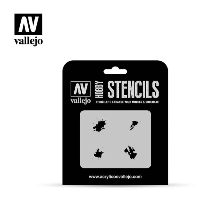 Vallejo Stencils Petrol Spills 1/35
