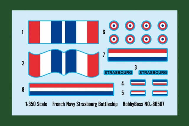 HobbyBoss 1/350 French Navy Strasbourg Battleship