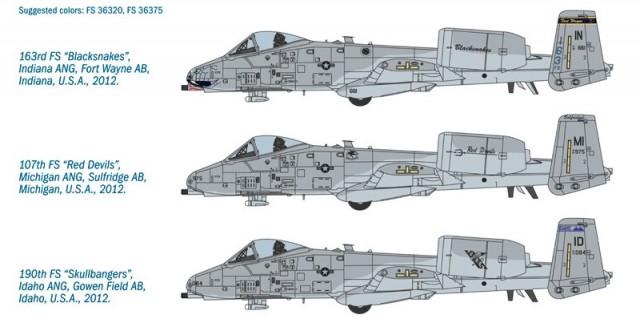 Italeri byggesett 1/48 A-10C Blacksnakes No 2725