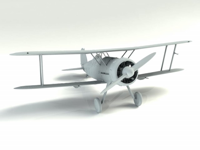 ICM 1/32 Gloster Gladiator Mk.I with British Pilots in Tropical Uniform