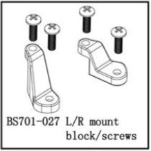 701-027 BSD L/R MOUNT BLOCK/SCREWS