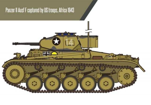 Academy 1/35 German Panzer II Ausf.F North Africa