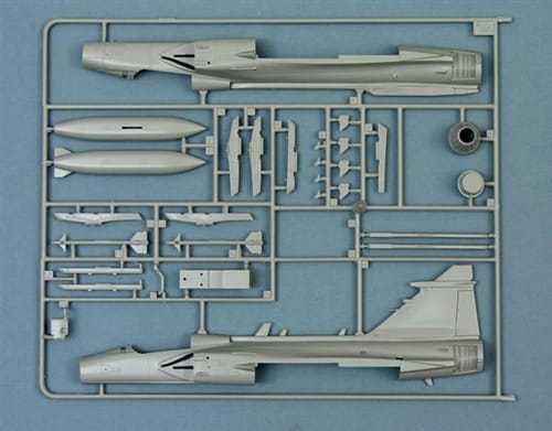 Italeri 1/48 JAS 39 A Gripen (Svenske dekaler)