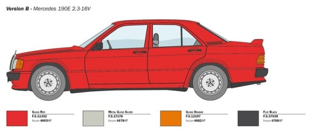 Italeri 1/24 Mercedes-Benz 190E 2.3 16v