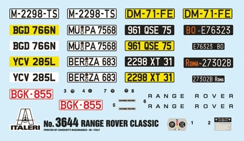 Italeri 1/24 Range Rover Classic