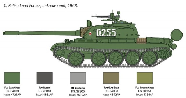 Italeri 1/72 T-55 A Medium Battle Tank